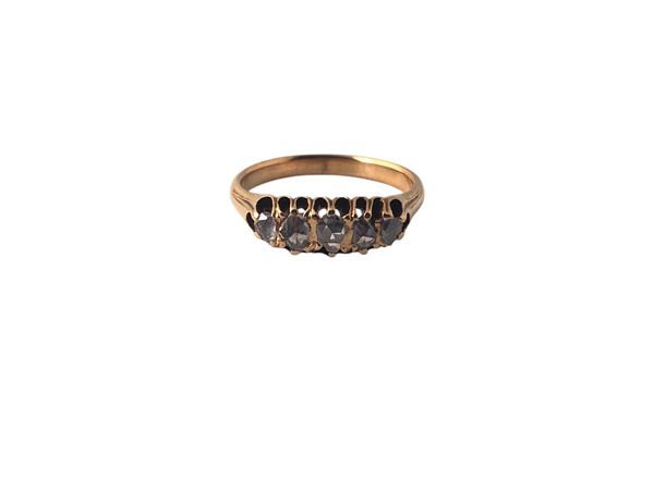 GOLD RIVIERE RING - No Reserve -