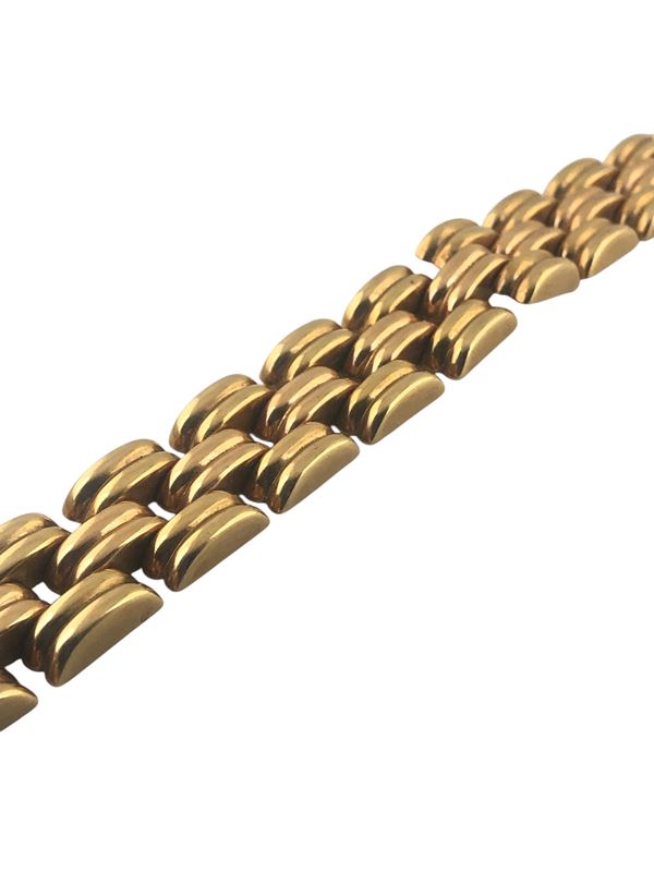 YELLOW GOLD TANK BRACELET