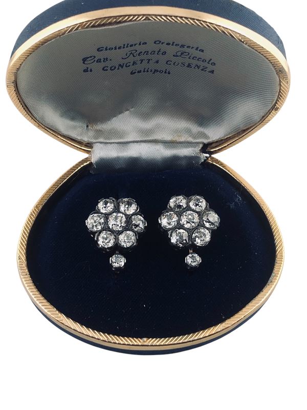 FROM A PRIVATE PROPERTY OLD CUT EARRINGS