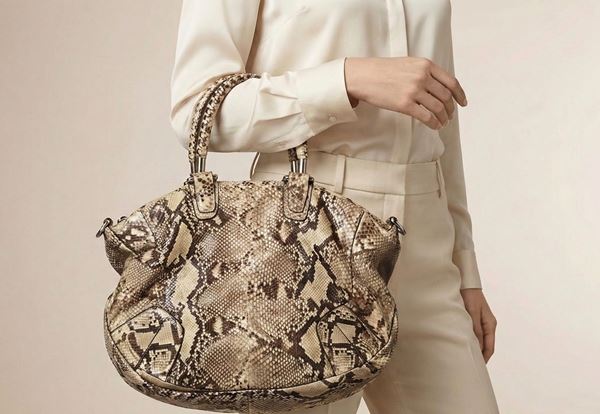 BALLY  PYTHON HANDBAG