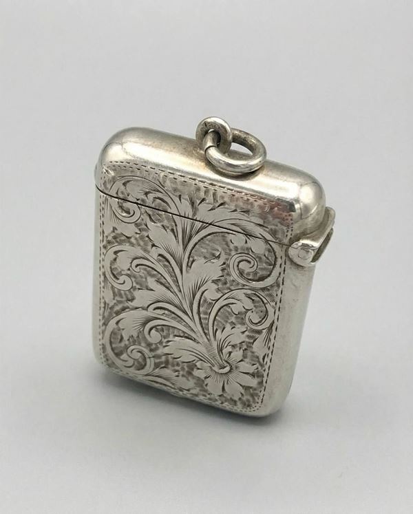 Silver matchbox Holder