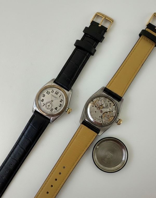 ROLEX BUBLE BACK CASE AND MOVEMENT