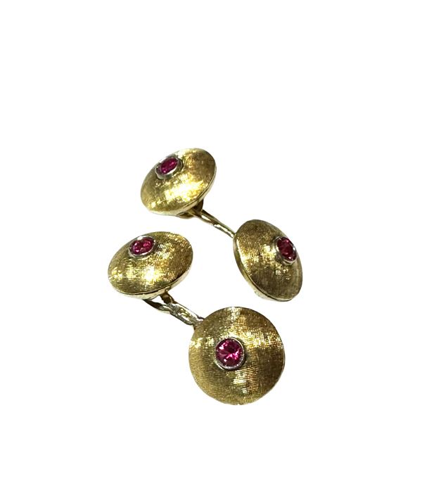 Pair of cufflinks yellow gold