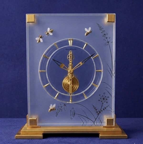 JAEGER LE COULTRE  "The Bees" Skeleton Clock