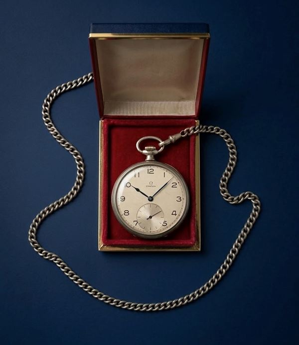 Omega Vintage Open-Face Pocket Watch
