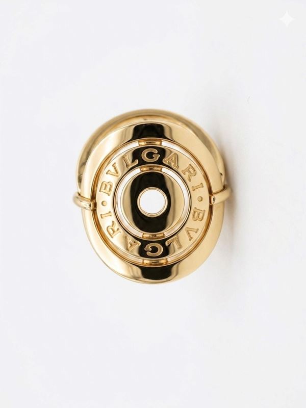  BULGARI PARENTESI GOLD BAND RING 