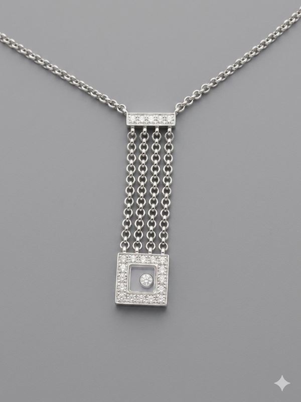 WHITE GOLD AND DIAMOND HAPPY SPORT SIGNED BY CHOPARD
