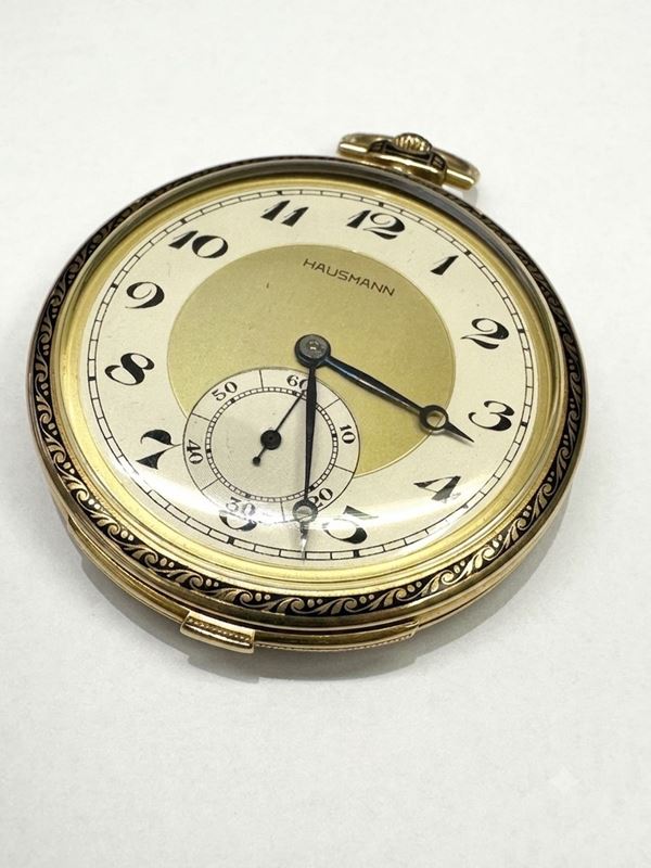 HAUSSMAN & CO Fine gold pocket watch complication