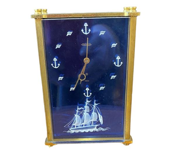 JAEGER ALARM CLOCK  (CIRCA 1960)  - Auction WEEKLY BIDS - NO BUYERS PREMIUM - Christophe Auction
